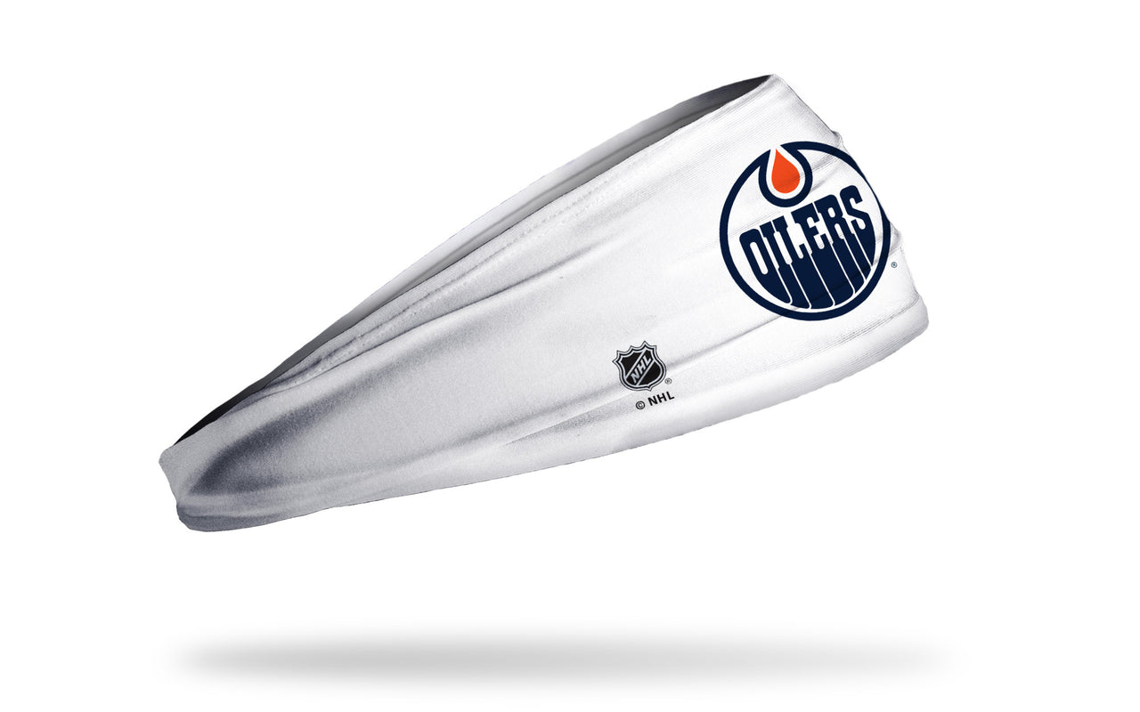 Edmonton Oilers: Logo White Headband